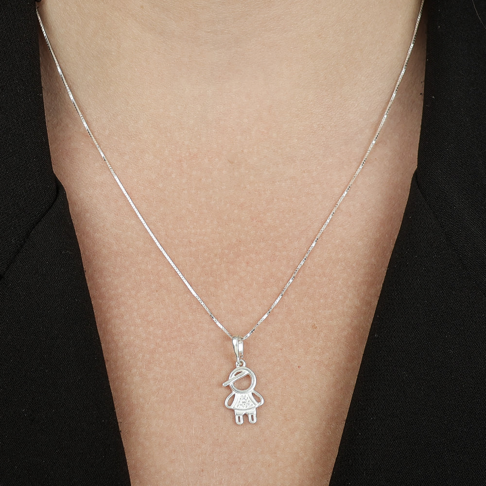 Colar Menino com Zircônia em Prata 925 - Galeria