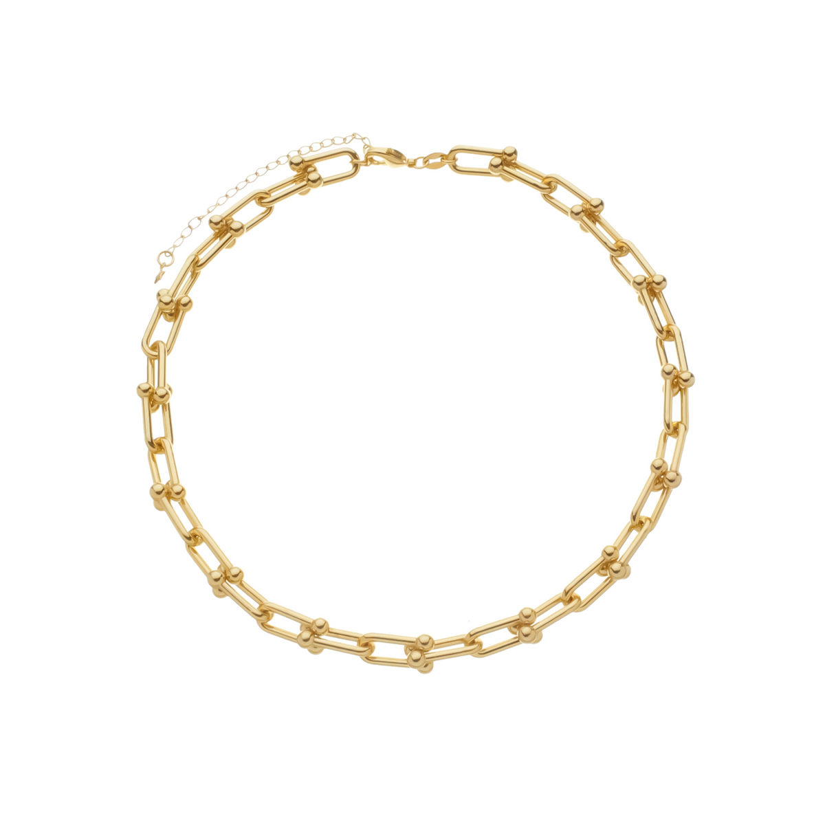 Chocker Aurum  Dourado Corrente Elos Largos