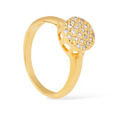 Anel Sirius Colmeia Cravejado de Zircônia