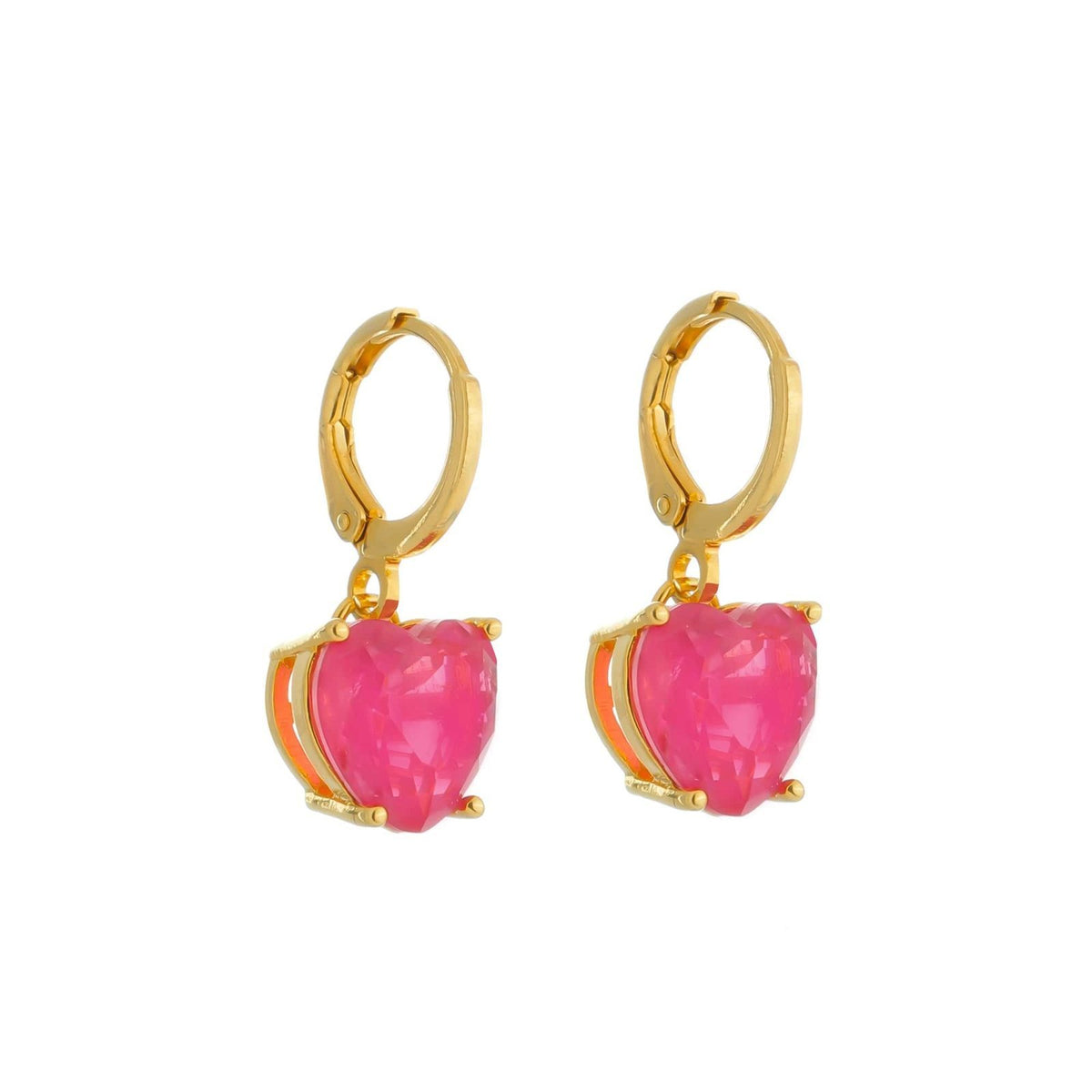 Brinco Passion Pink Dourado Argolinha