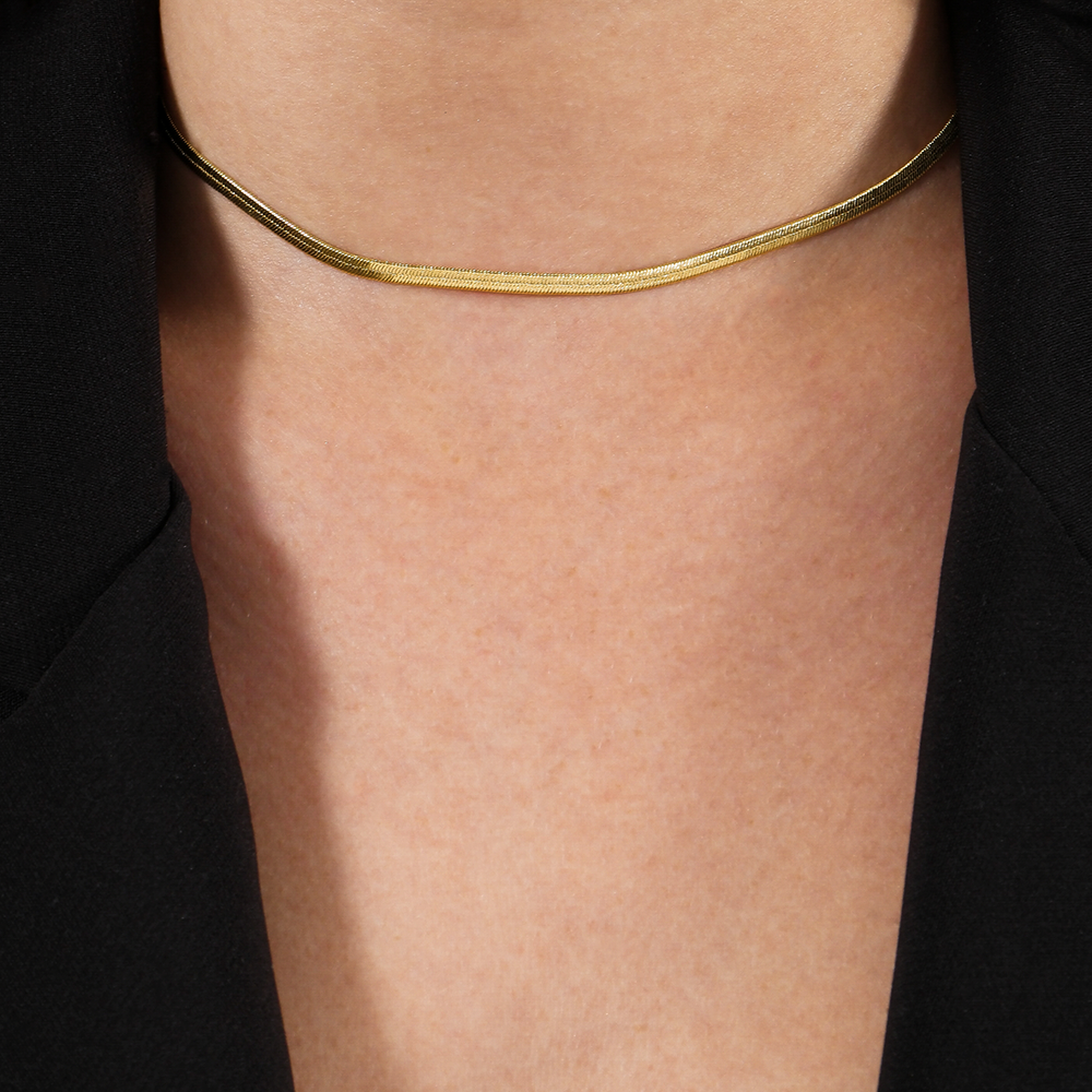Chocker Aurum Dourado de Fita