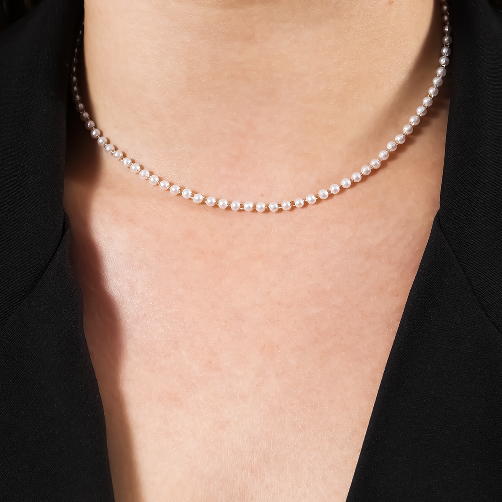 Chocker Greta Dourado de Pérolas