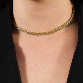 Chocker  Aurum Dourado Trançada
