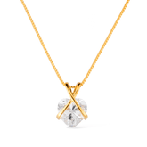 Colar Passion Dourado de Zircônia em Formato de Coração